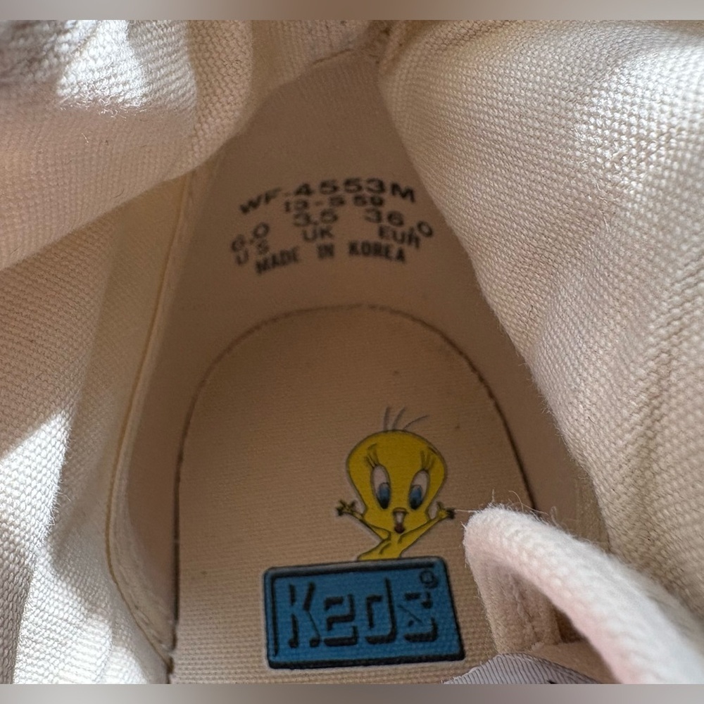 Keds Vintage 1993 Looney Tunes High Top Canvas Sneakers Size 6 - Picture 12 of 12